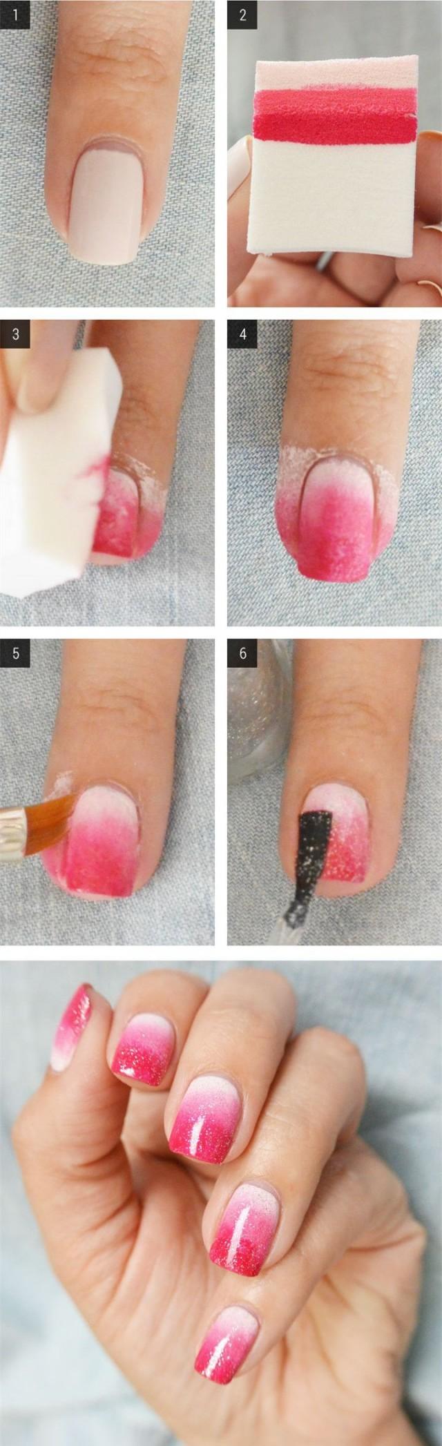 Nail - Lovely Pink Ombre Nails-DIY #2641701 - Weddbook