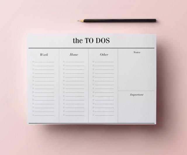 To Do List Planner Printable - A4 Work Planner, Minimalist Desk Planner ...