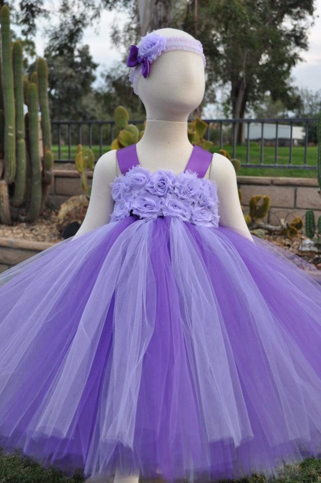 Purple Lilac Flower Girl Dress, Lavender Flower Girl Dress, Purple ...