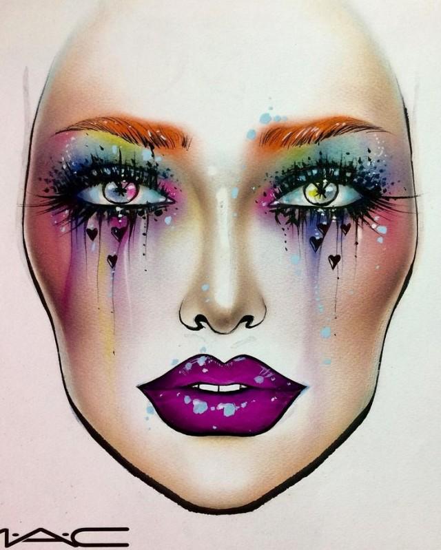 Makeup - Face Chart #2686185 - Weddbook