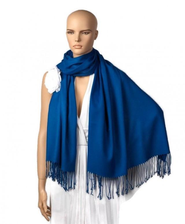 Royal Blue Shawl, Wedding Shawl, Dark Blue Pashmina,Bridesmaid Shawl ...