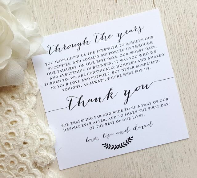 PRINTED Wedding Reception Thank You Card - Style TY98 - BOMBSHELL ...