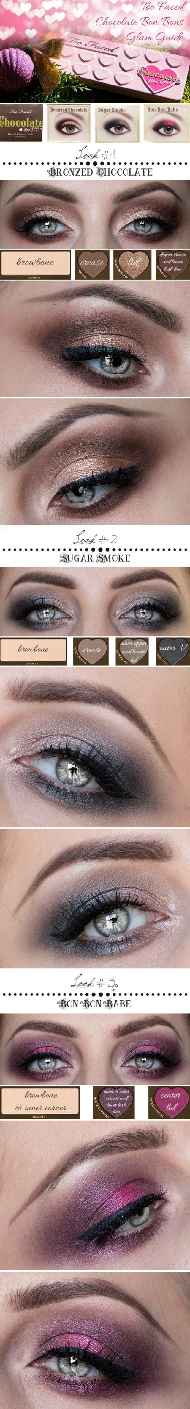 Makeup - Too Faced Chocolate Bon Bons Glam Guide #2703309 - Weddbook