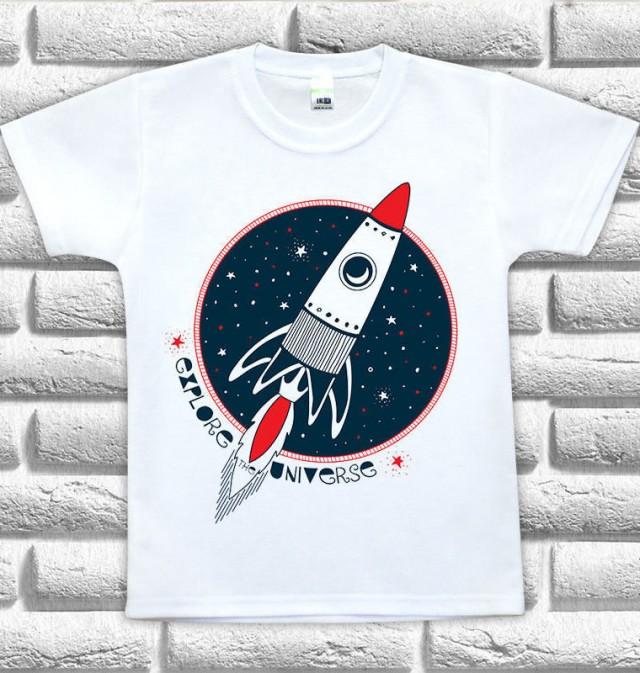 Kids Tshirt Printing, Rocket Print, Tshirt Printed, Kids T-shirt Print ...