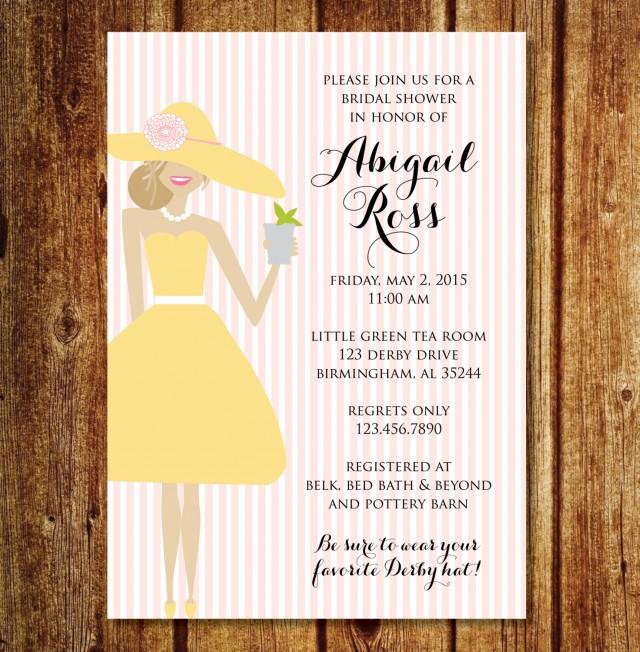 Hat Themed Bridal Shower Invitations 2