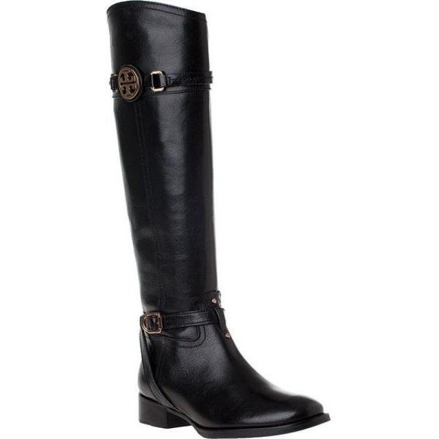 TORY BURCH Calista Riding Boot Black Leather #2740522 - Weddbook