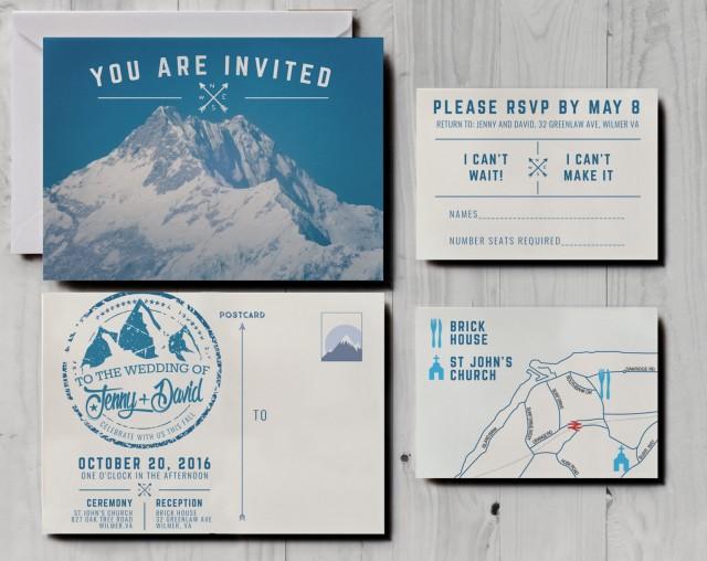 Ski Wedding Invitations 10