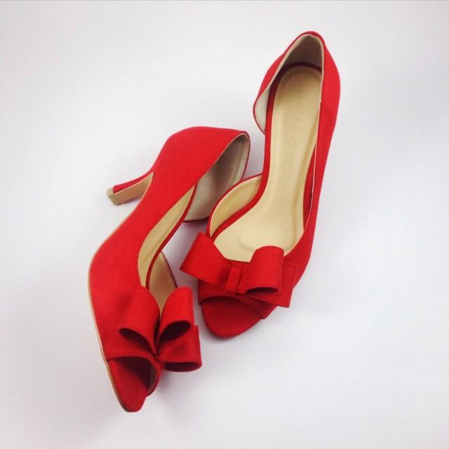 Red Wedding Shoes, Red Bridal Shoes, Scarlet Wedding Shoes, Red Suede ...