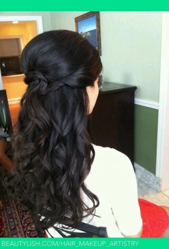 16 Overwhelming Half Up Half Down Wedding Hairstyles #2813017 - Weddbook