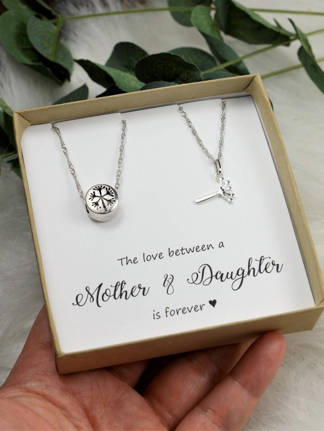 Mothers Day Gift For Mom From Daughter Mother Daughter Necklace Set ...