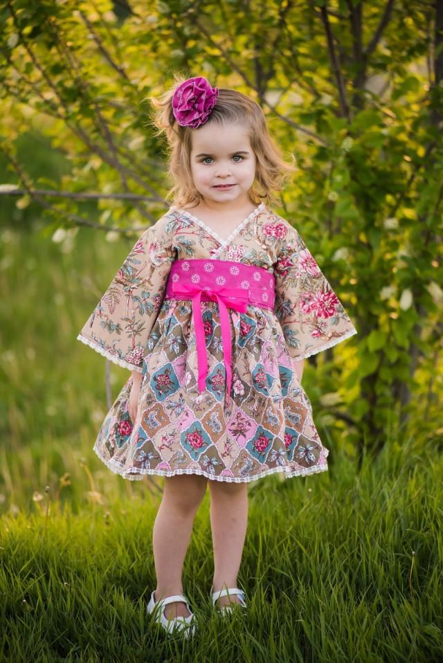 Sweet Romance - Boho Berry - Pink Dress - Little Girls Dress - Country ...