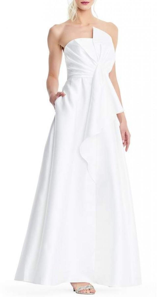Adrianna Papell Mikado Strapless Bow Gown #dillards #ad #2866831 - Weddbook