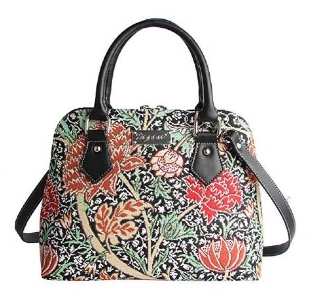 Designer William Morris The Cray Floral Tapestry Top Handle Handbag ...