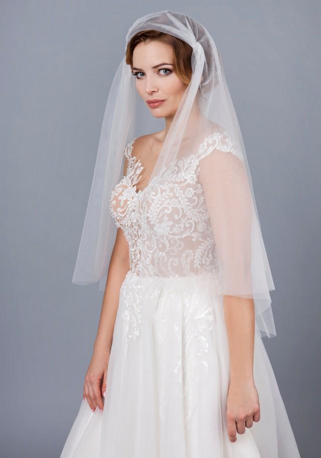 Soft Juliet Cap Veil Cap Bridal Veil , English Tulle Juliet Wedding ...