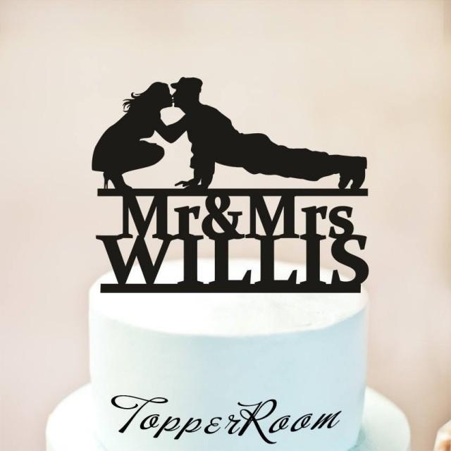 Wedding Cake Topper,Military Wedding Cake Topper,Silhouette Military ...