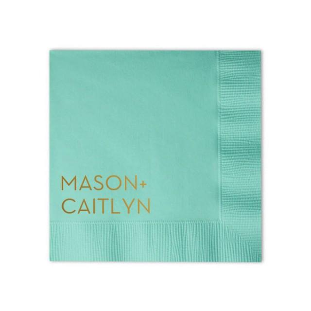 Monogrammed Napkins, Custom Wedding Napkins, Cocktail Napkins, Wedding ...