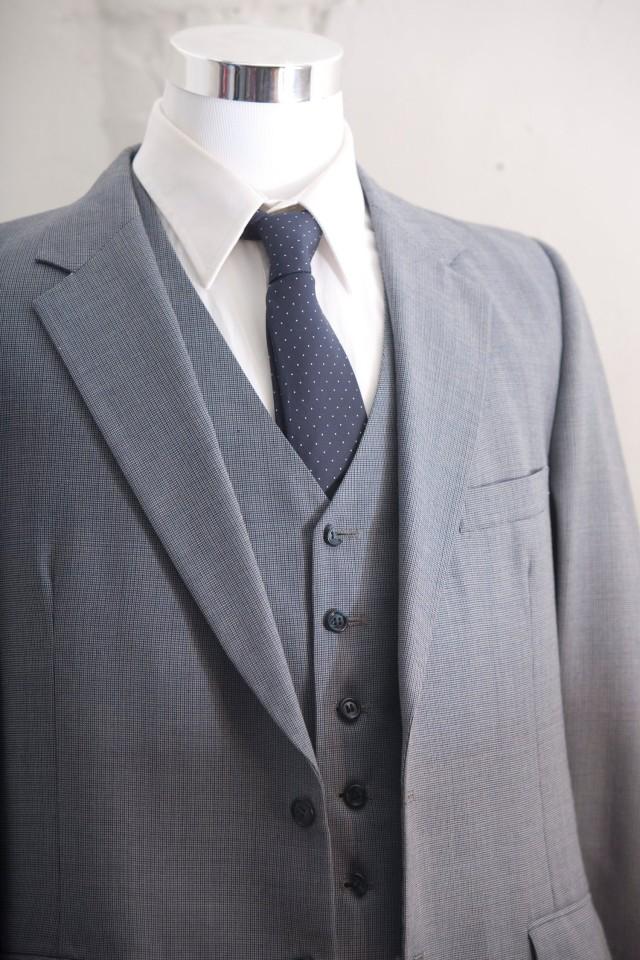Men's Suit / Blue Gray Vintage Suit, Blazer, Vest, Trousers / Three ...