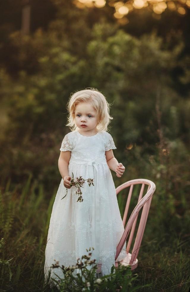 Floor Length Gown,baby Baptism Gown,white Blessing Gown,edwardian Baby ...