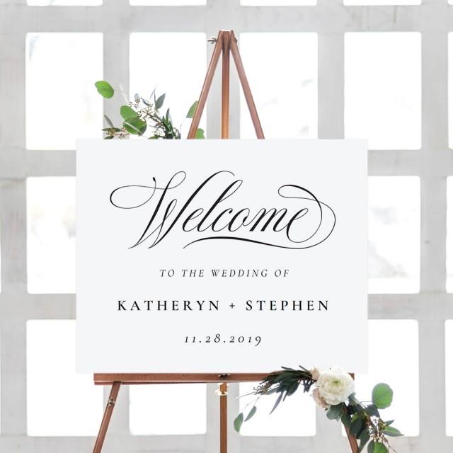 Wedding Welcome Sign, DIY Wedding Welcome Sign, Wedding Welcome Sign ...