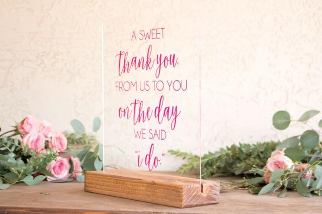 Thank You Sign - A Sweet Thank You From Us To You - Thank You Sign For ...