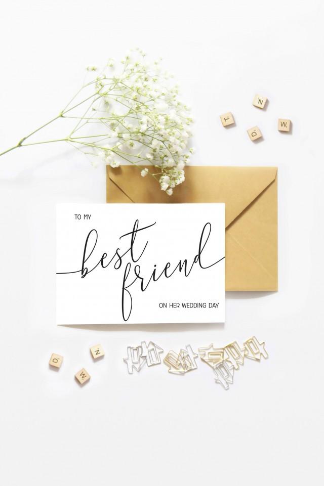 Best Friend Wedding Card 