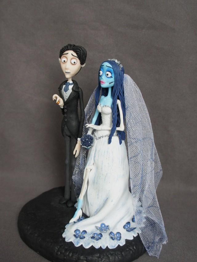 Tim Burton Corpse Bride Wedding Cake Topper Handmade / Corpse Bride ...